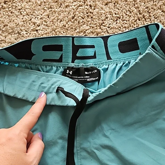 Under Armour athletic shorts, blue, size S - Picture 3 of 5